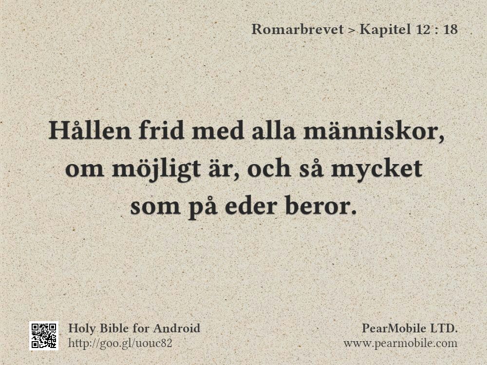 Romarbrevet, Kapitel 12:18